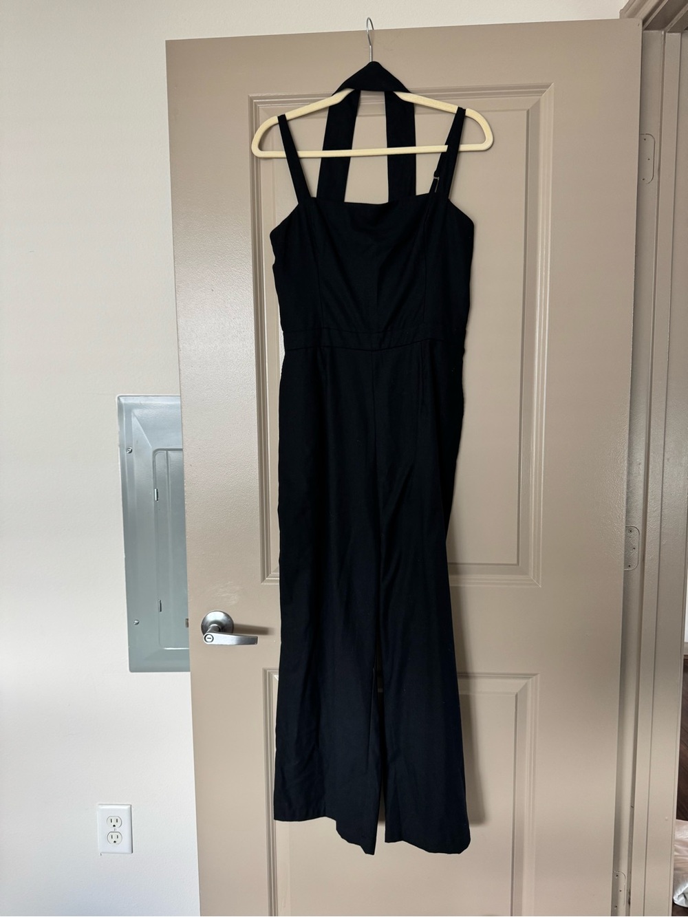 Abercrombie & Fitch Black Wide-Leg Jumpsuit